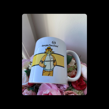 Sergio Tacchini Yellow & White Top Cat Casual 11oz (330ml) Ceramic Mug