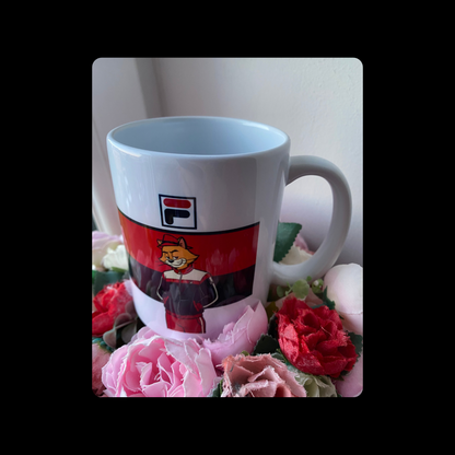 Fila Navy & Red Top Cat Casual 11oz (330ml) Ceramic Mug