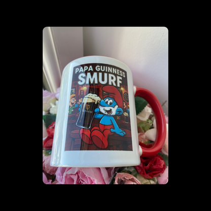 Papa Smurf Guinness 11oz (330ml) Ceramic Mug