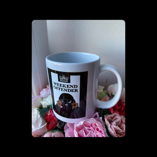 Weekend Offender Black Football Casual 11oz (330ml) Ceramic Mug