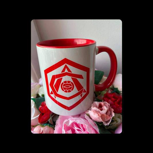 Arsenal 1936-1949 Badge Red & White 11oz (330ml) Ceramic Mug