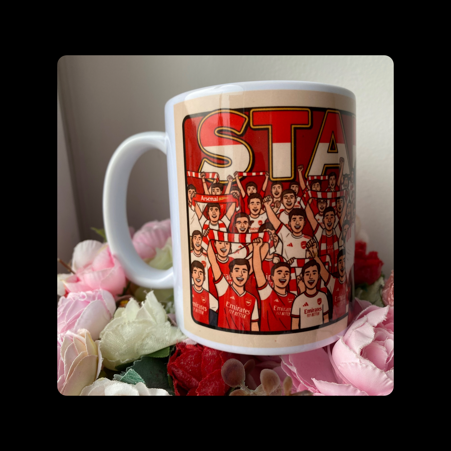 Arsenal Saka Starboy Retro Vintage Style 11oz (330ml) Ceramic Mug