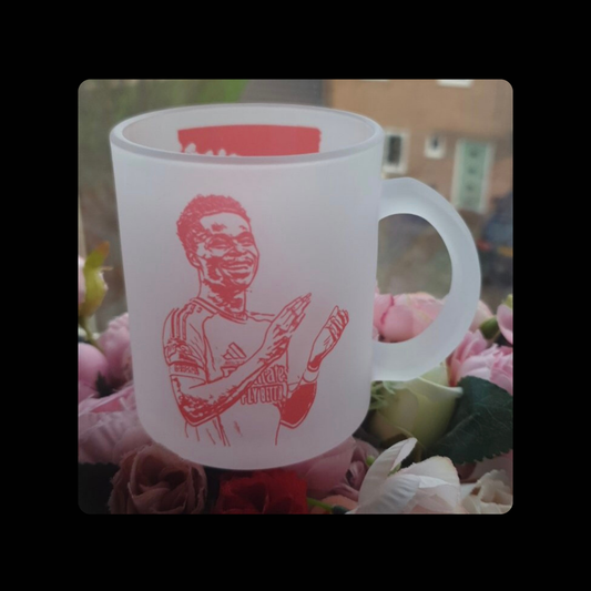 Arsenal Bukayo Saka 11oz (330ml) Clear Frosted Mug