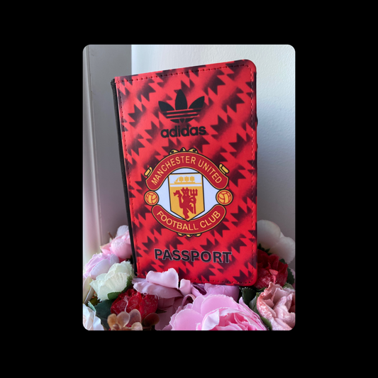 Manchester United Red Retro Kit PU Material Passport Holder Wallet
