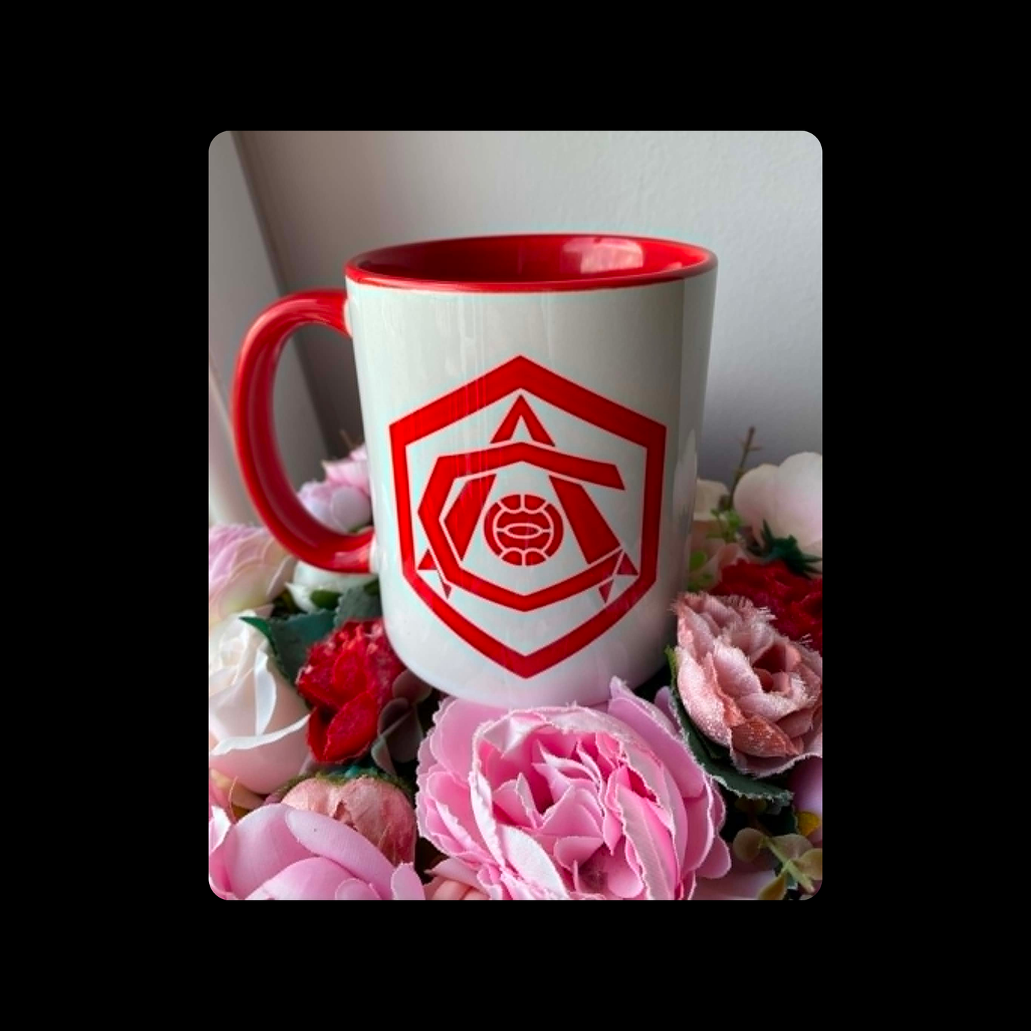 Arsenal 1936-1949 Badge Red & White 11oz (330ml) Ceramic Mug