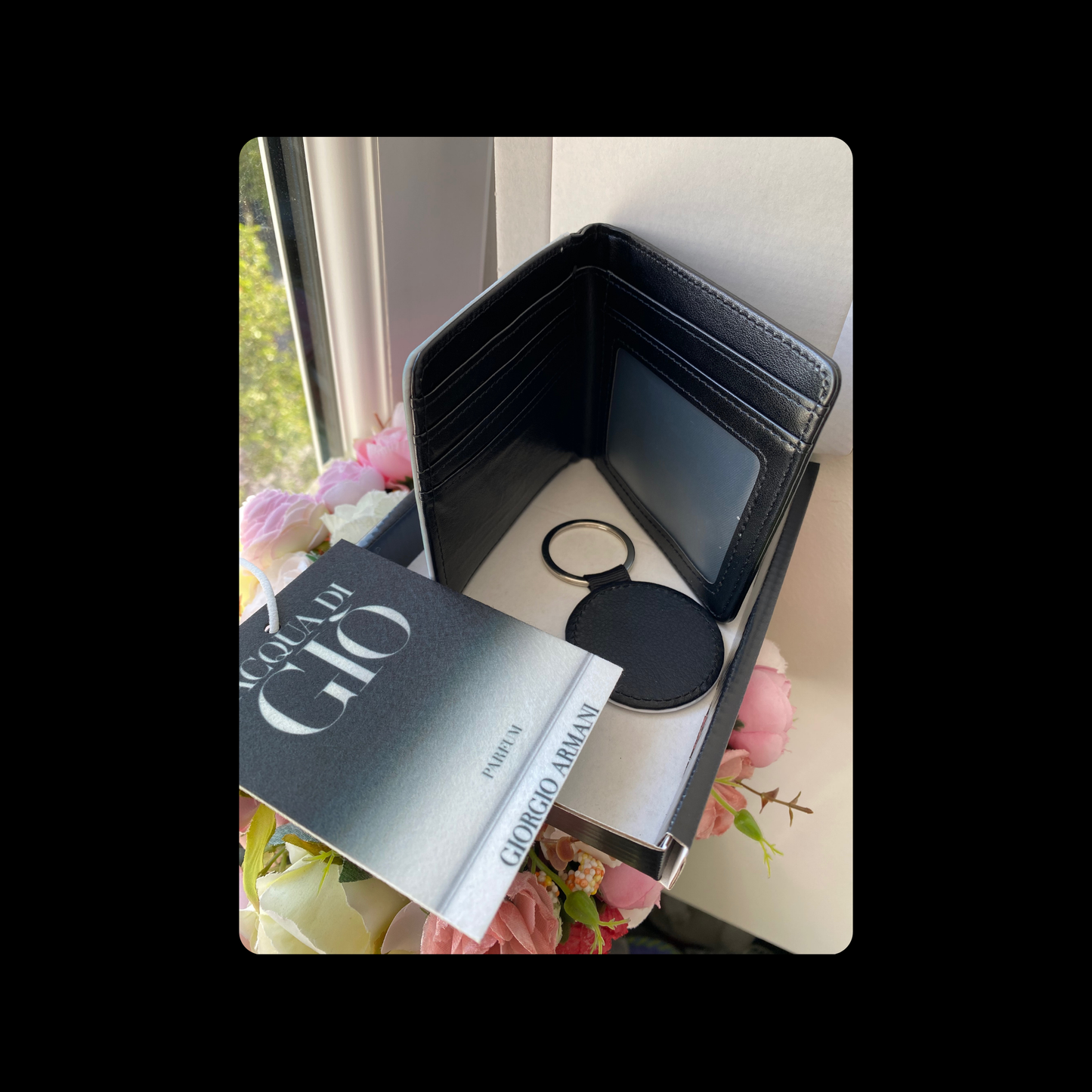 Giorgio Armani Acqua Di Gio Parfum PU Material Wallet Gift Set