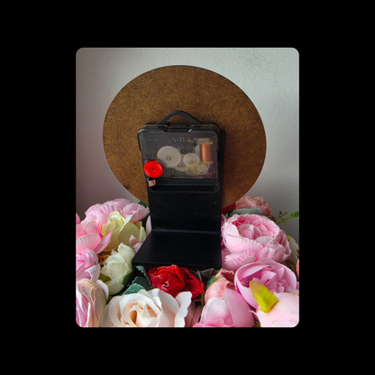 Arsenal North London Forever Lyrics Tube Sign Round MDF Desk Clock 12.7cm (5")