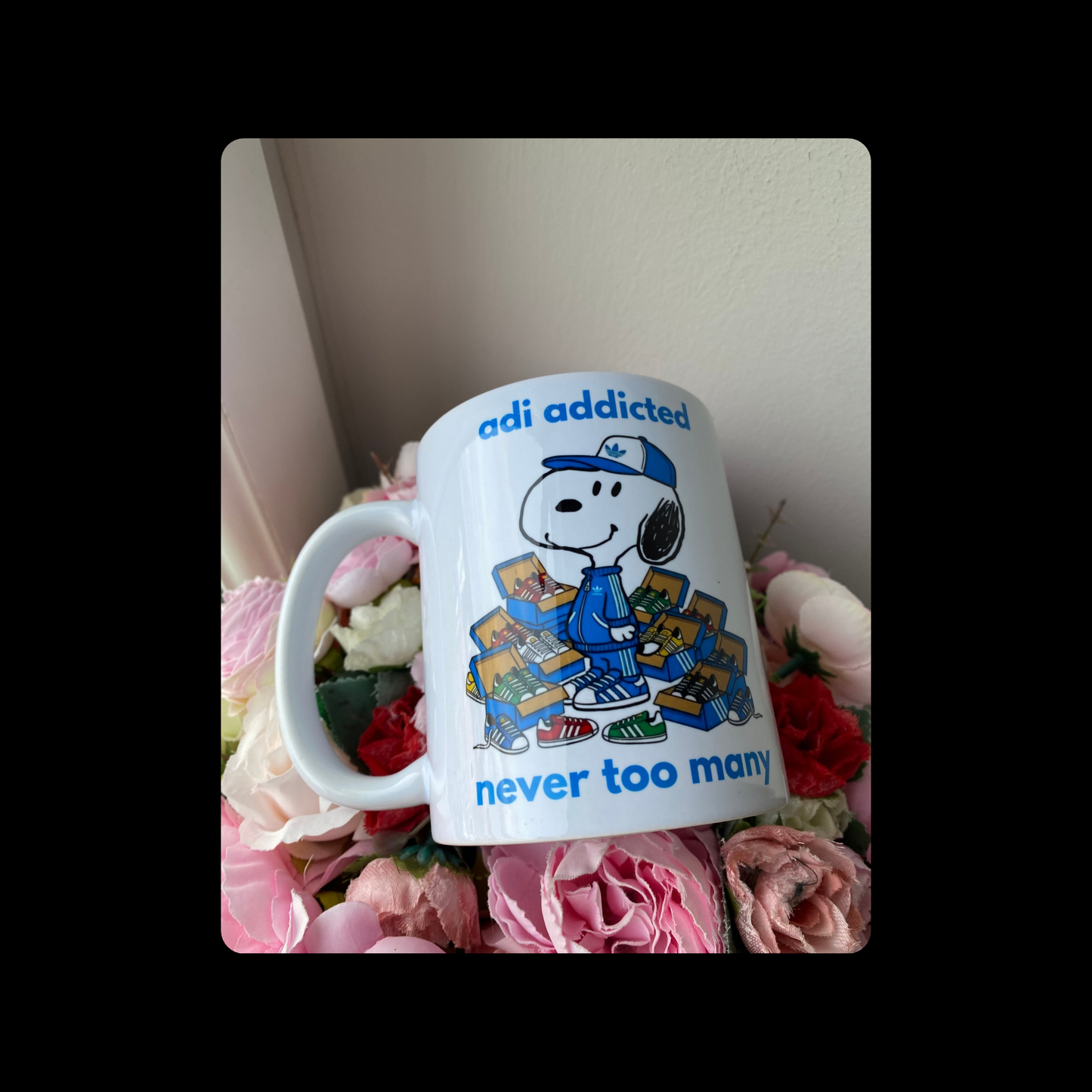 Snoopy Adidas Adi Addicted Never Too Many 11oz (330ml) Mug
