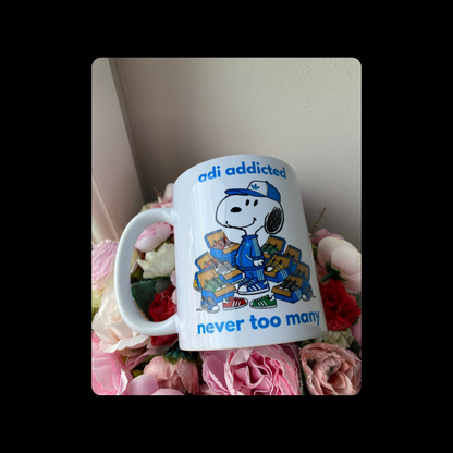 Snoopy Adidas Adi Addicted Never Too Many 11oz (330ml) Mug
