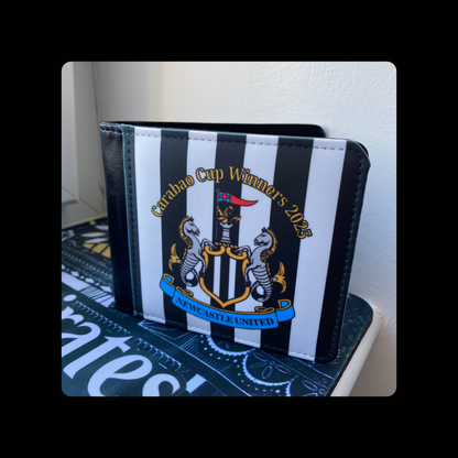 Newcastle United Carabao Cup Winners 2025 PU Material Wallet 10cm x 9.5cm