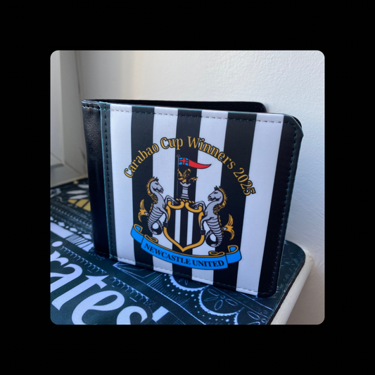 Newcastle United Carabao Cup Winners 2025 PU Material Wallet 10cm x 9.5cm