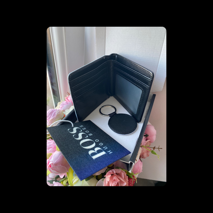Hugo Boss Bottled Night PU Material Wallet Gift Set
