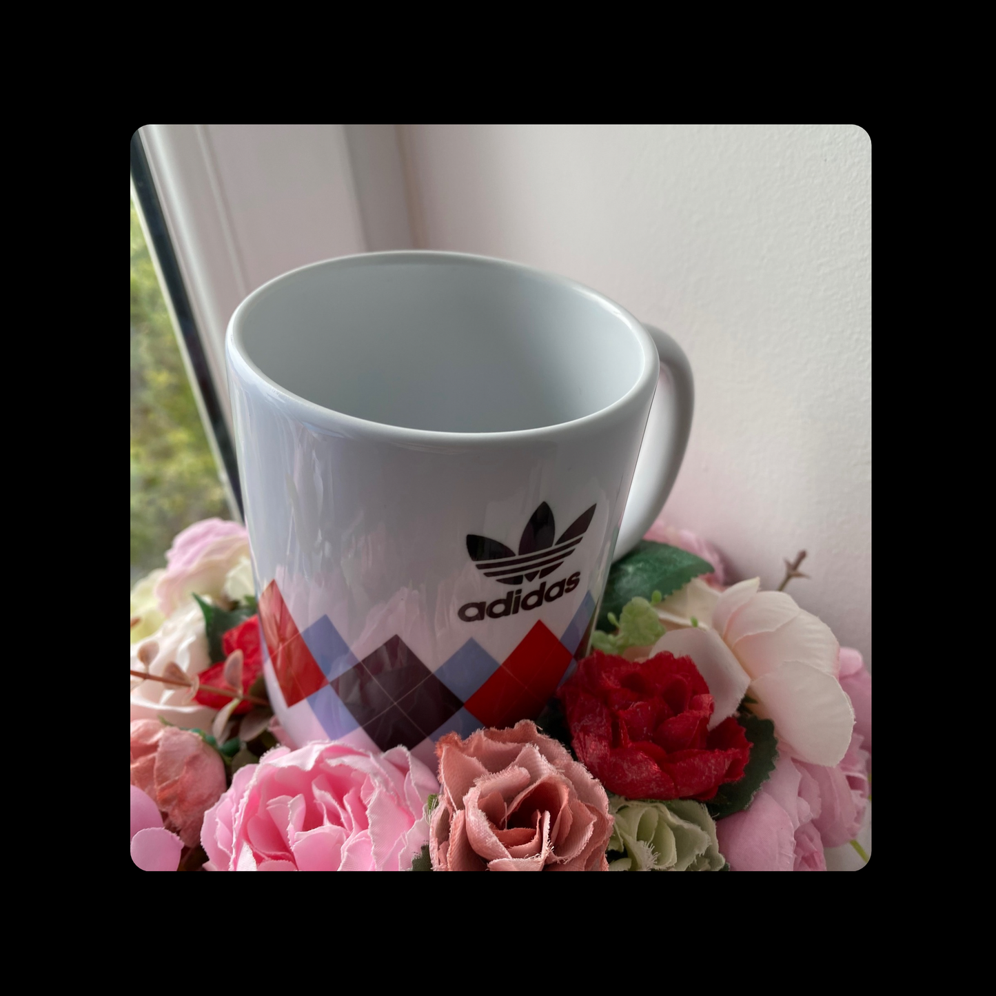 Adidas Originals Argyle Golf 80’s Football Casual Style White 11oz (330ml) Mug
