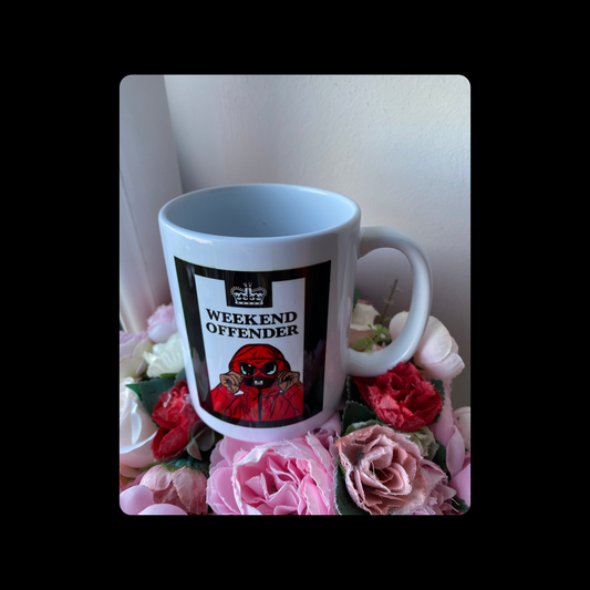 Weekend Offender Red Football Casual 11oz (330ml) Ceramic Mug