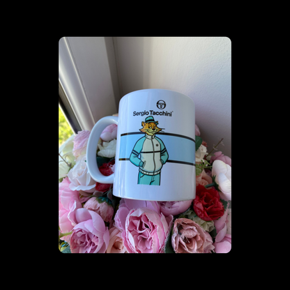 Sergio Tacchini Blue & White Top Cat Casual 11oz (330ml) Ceramic Mug