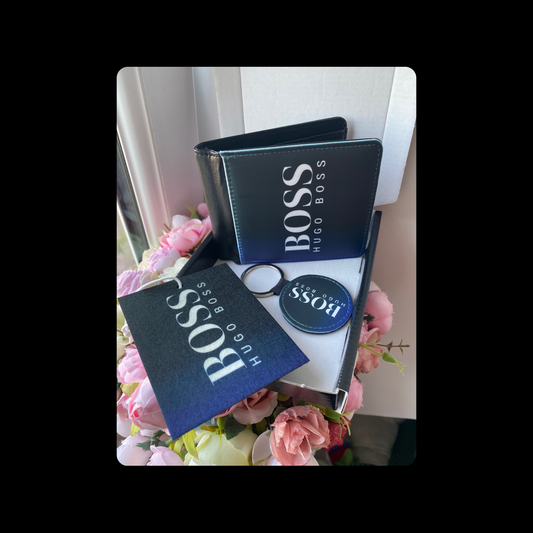 Hugo Boss Bottled Night PU Material Wallet Gift Set