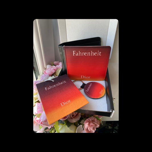 Dior Fahrenheit PU Material Wallet Gift Set