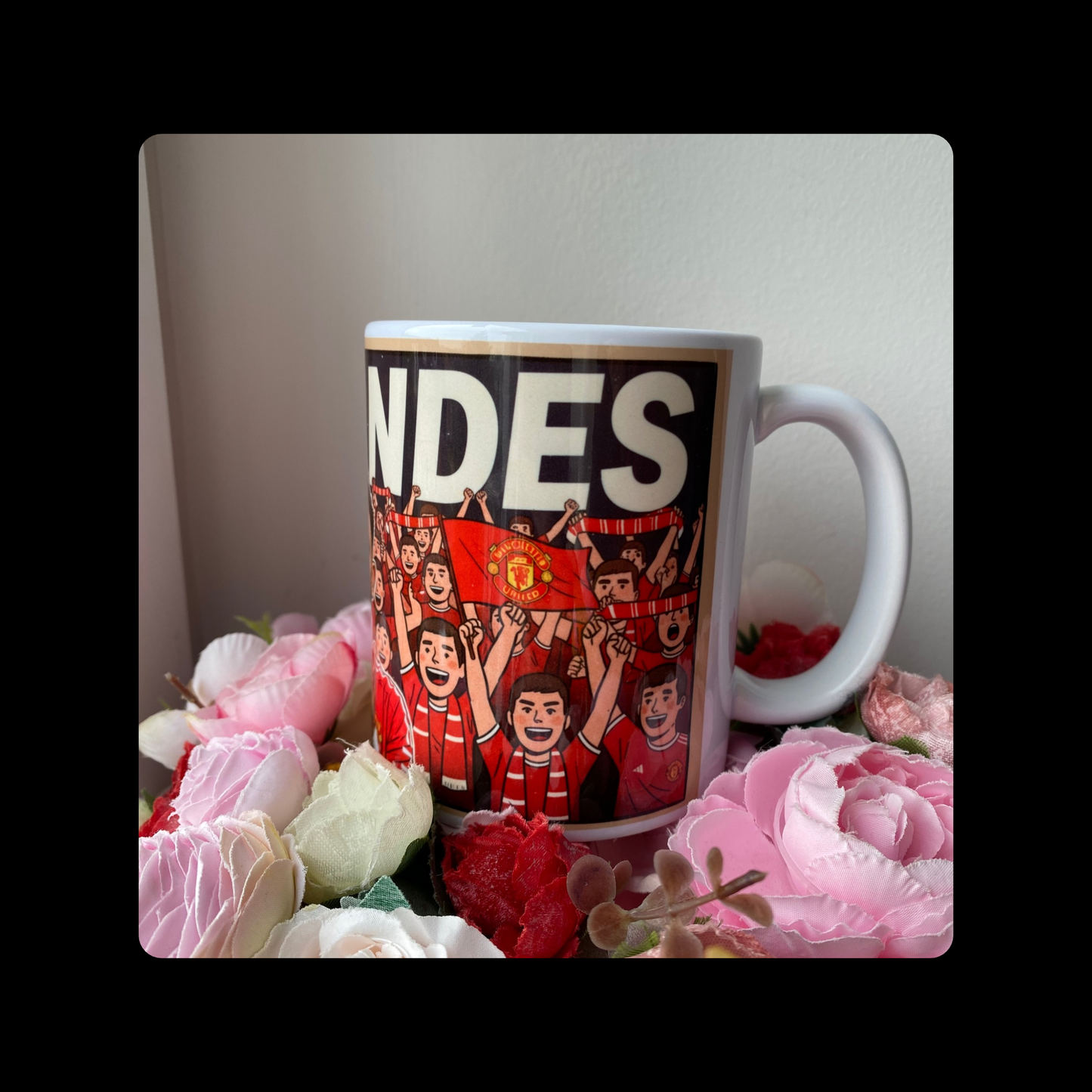 Manchester United Fernandes Retro Vintage Style 11oz (330ml) Ceramic Mug