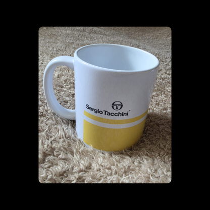 Sergio Tacchini Yellow 11oz (330ml) Ceramic Mug