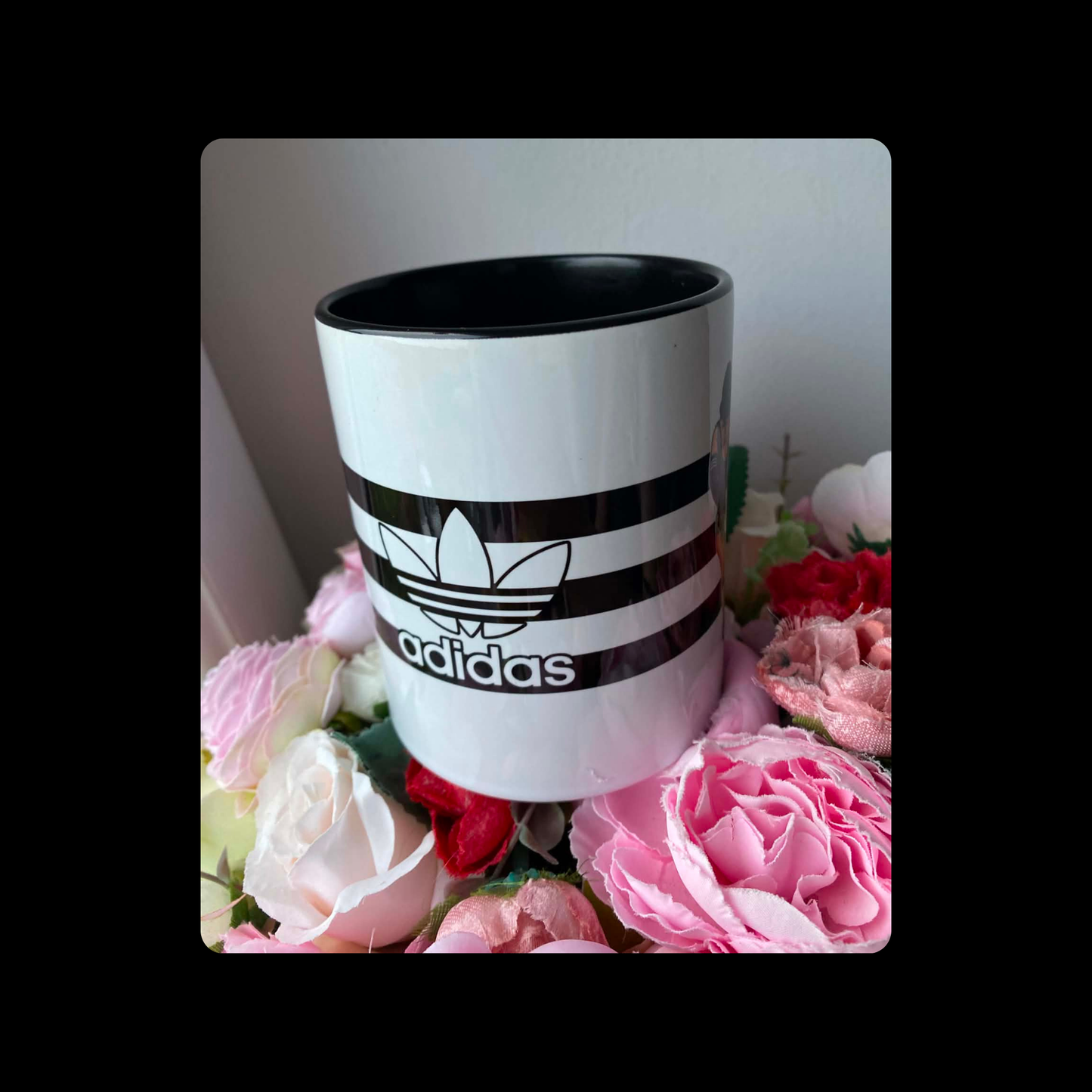 Adidas Pin Up Girl White & Black 11oz (330ml) Ceramic Mug