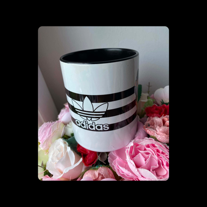 Adidas Pin Up Girl White & Black 11oz (330ml) Ceramic Mug