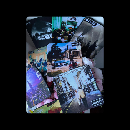 Oasis Album Covers Rubber Backed 10cm Coasters Set of 8