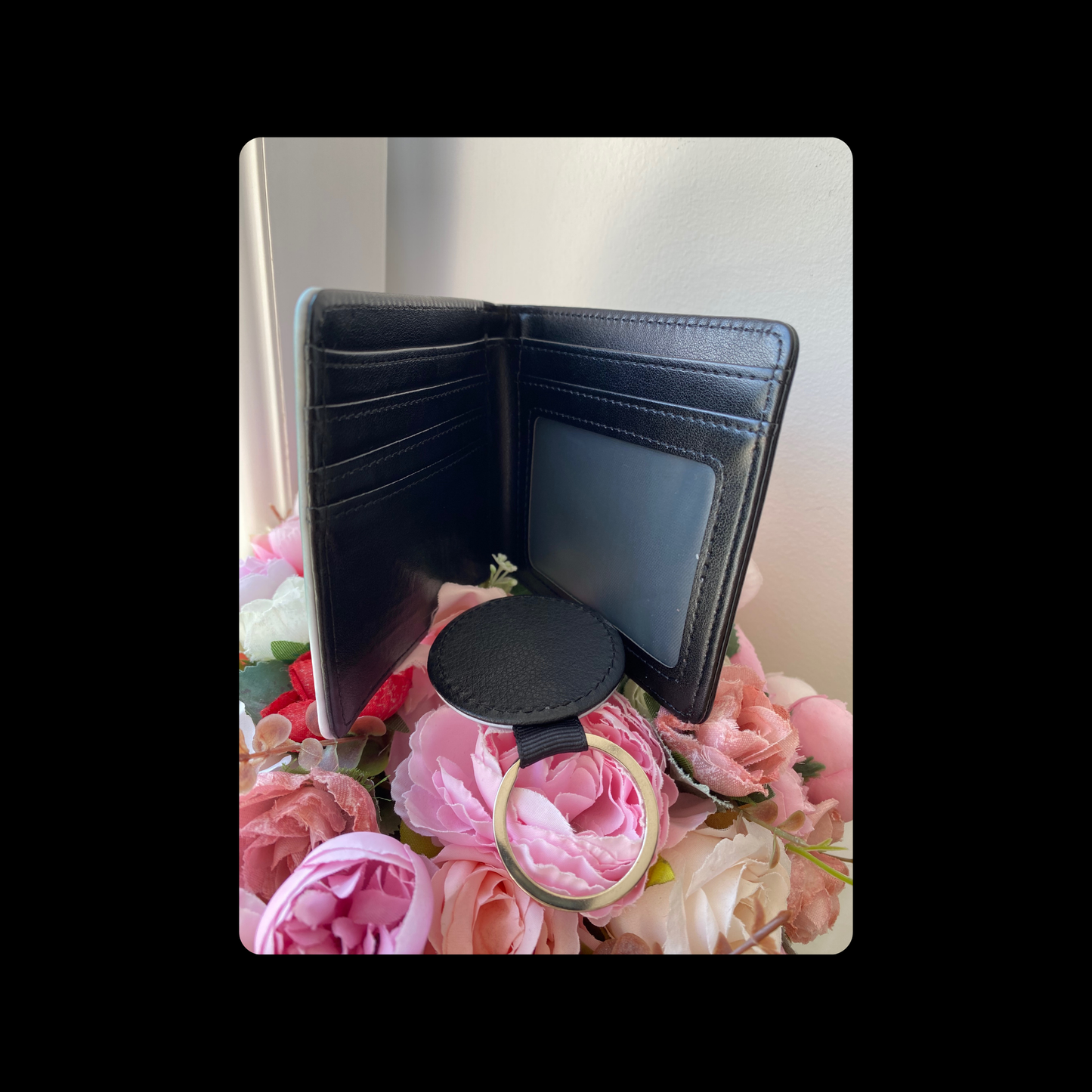Giorgio Armani Acqua Di Gio Parfum PU Material Wallet & Keyring