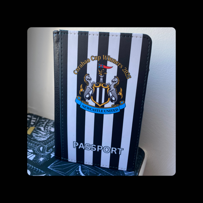 Newcastle United Carabao Cup Winners 2025 PU Material Passport Holder Wallet 15cm x 10cm