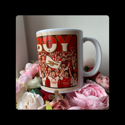 Arsenal Saka Starboy Retro Vintage Style 11oz (330ml) Ceramic Mug