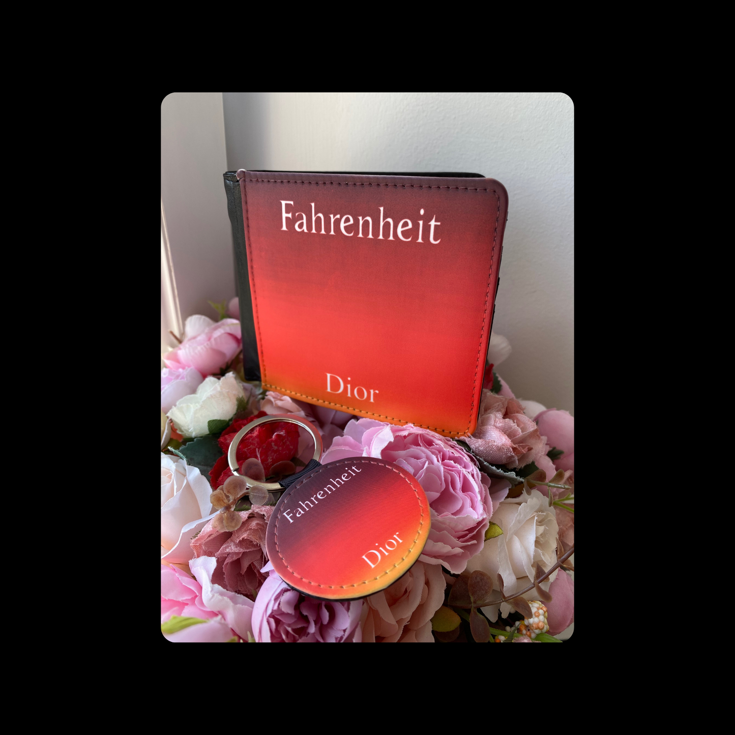 Dior Fahrenheit PU Material Wallet & Keyring