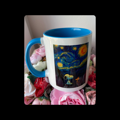 Snoopy Van Gogh Starry Night 11oz (330ml) Ceramic Mug