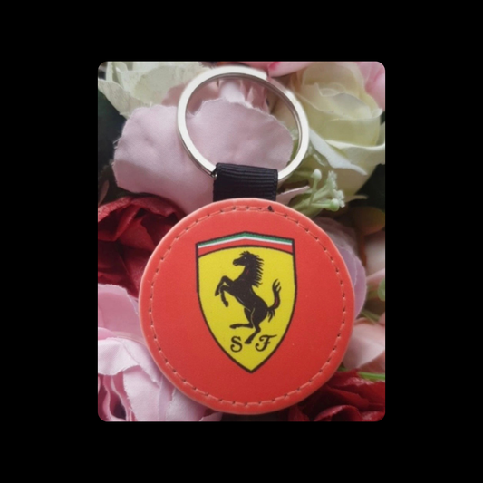 Ferrari Round Keyring 5cm