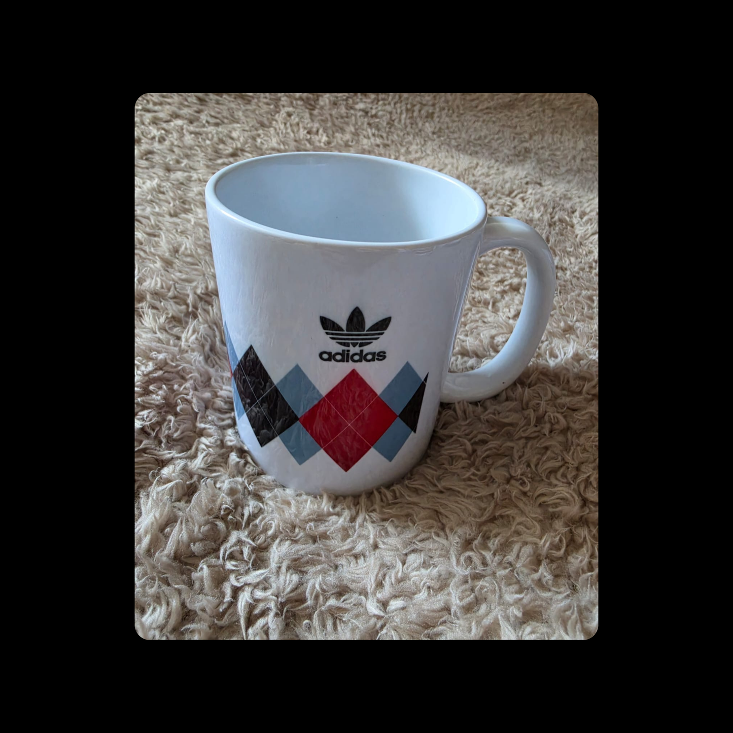 Adidas Originals Argyle Golf 80’s Football Casual Style White 11oz (330ml) Mug