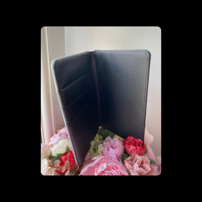 Pretty Green Floral PU Material Passport Holder Wallet