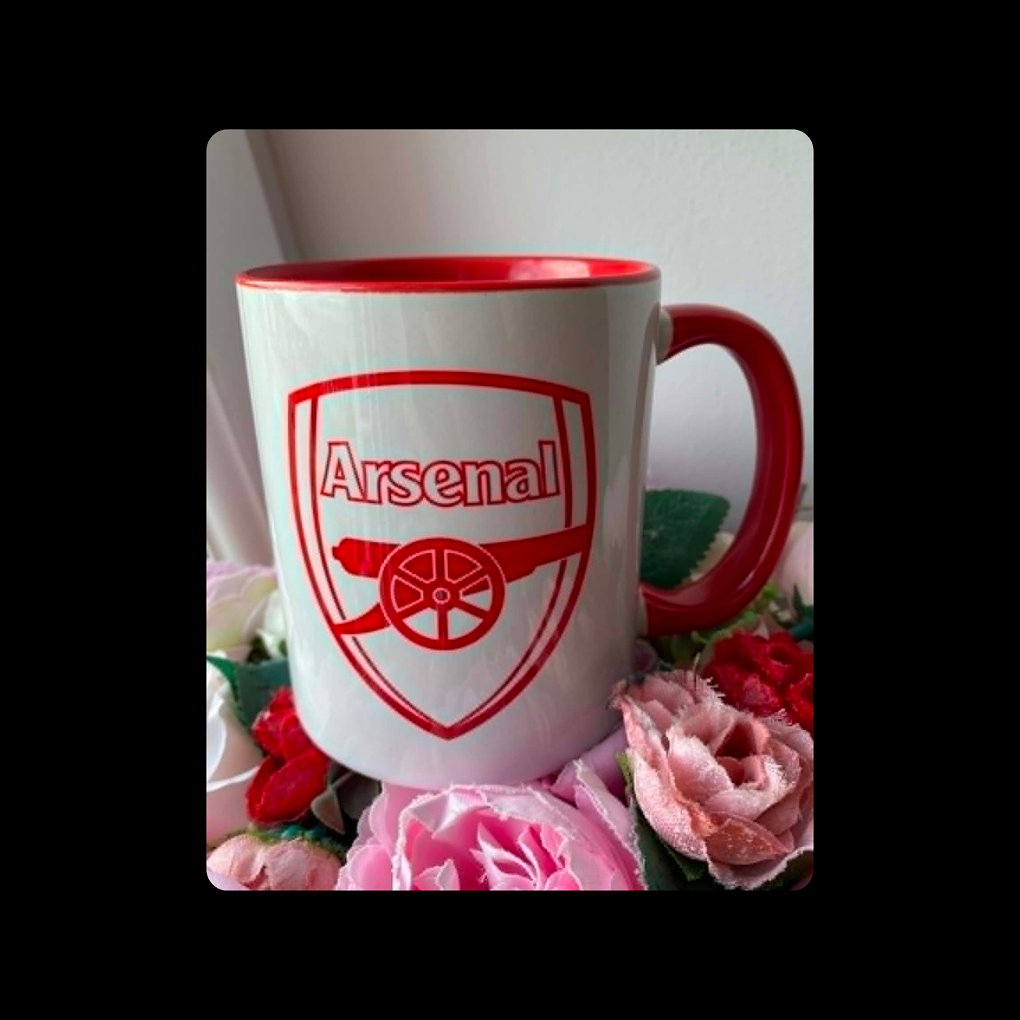 Arsenal Current Badge Red & White 11oz (330ml) Ceramic Mug