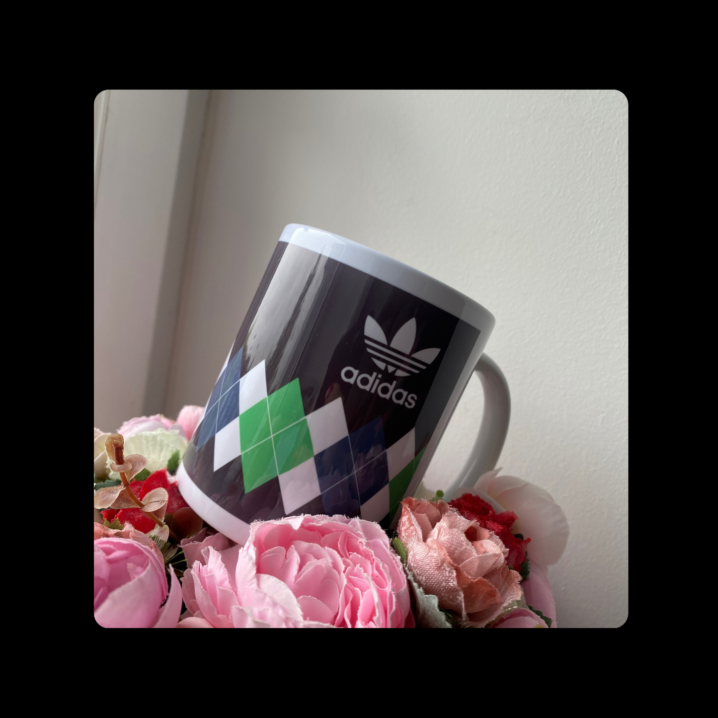 Adidas Originals Argyle Golf 80’s Football Casual Style Navy 11oz (330ml) Mug