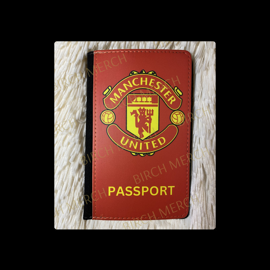 Manchester United Badge PU Material Passport Holder Wallet 15cm x 10cm