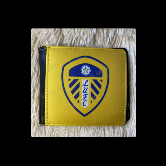 Leeds United Badge PU Material Wallet 10cm x 9.5cm