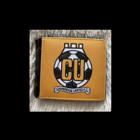 Cambridge United Badge PU Material Wallet 10cm x 9.5cm