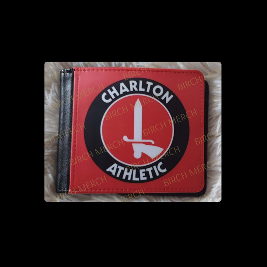 Charlton Athletic Badge PU Material Wallet 10cm x 9.5cm