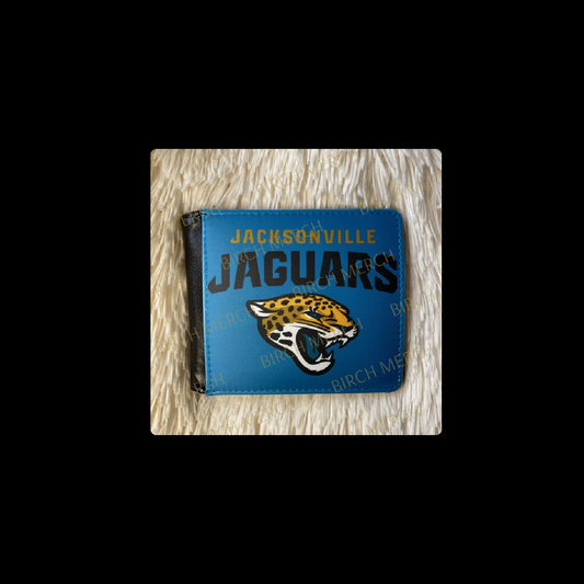 Jacksonville Jaguars PU Material Wallet 10cm x 9.5cm