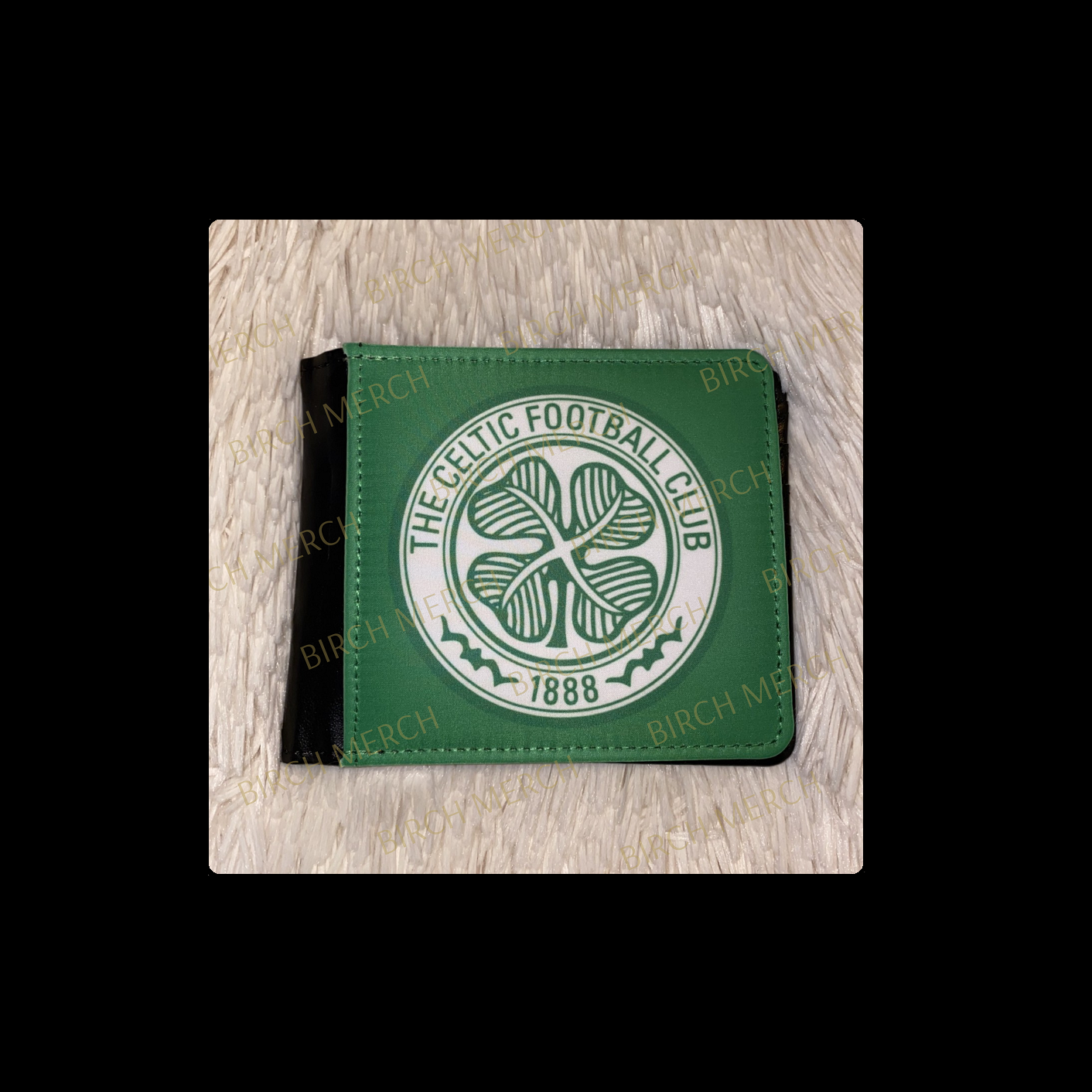 Celtic Badge PU Material Wallet 10cm x 9.5cm