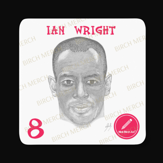 Arsenal Legends Ian Wright Square Coaster 9cm x 9cm