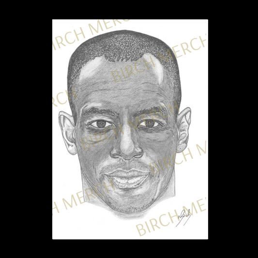 Arsenal Legends Ian Wright Portrait Print