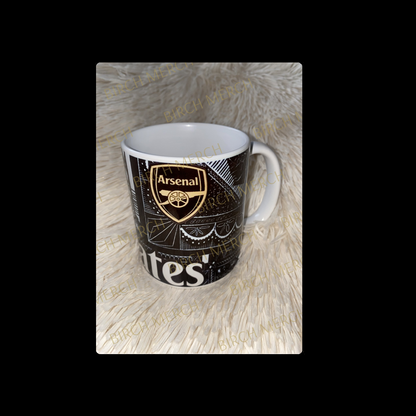 Arsenal 2023/24 Ian Wright Pre Match Kit 11oz (330ml) Mug Full Wrap