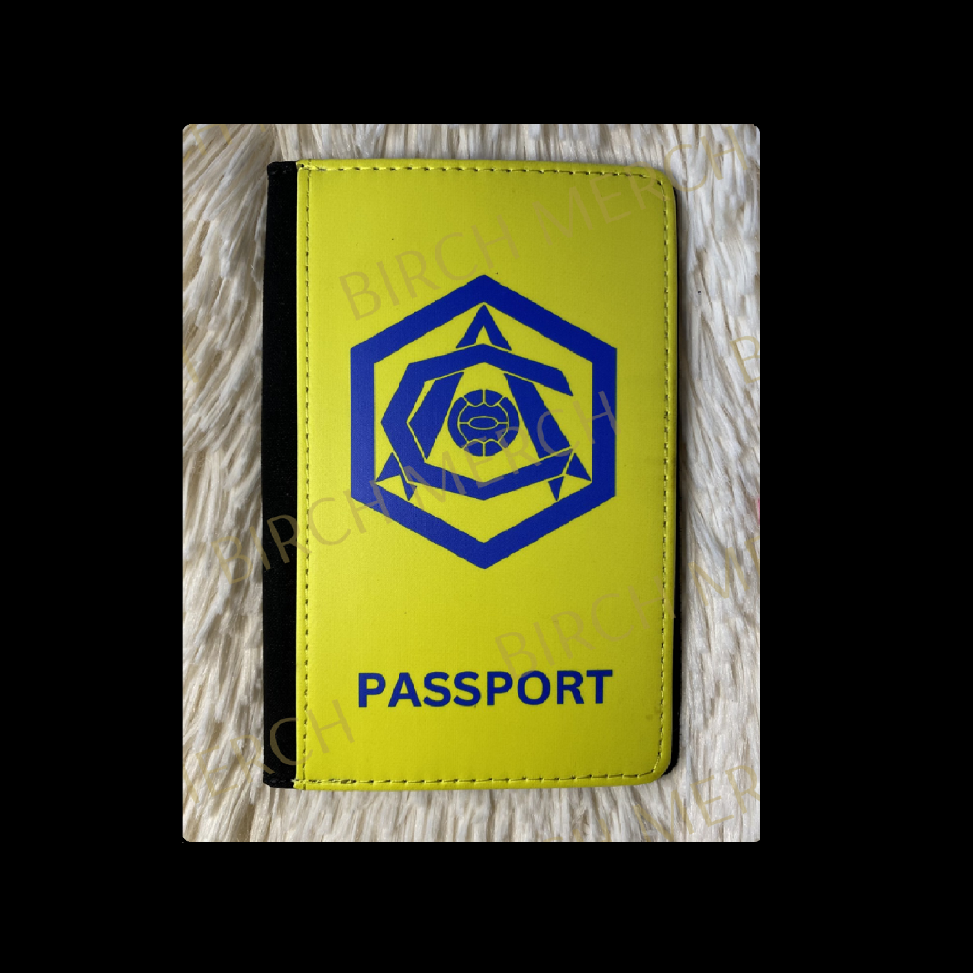 Arsenal Yellow & Blue 1936-1949 Badge PU Material Passport Holder Wallet 15cm x 10cm