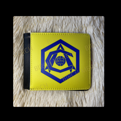 Arsenal Yellow & Blue 1936-1949 Badge PU Material Wallet 10cm x 9.5cm