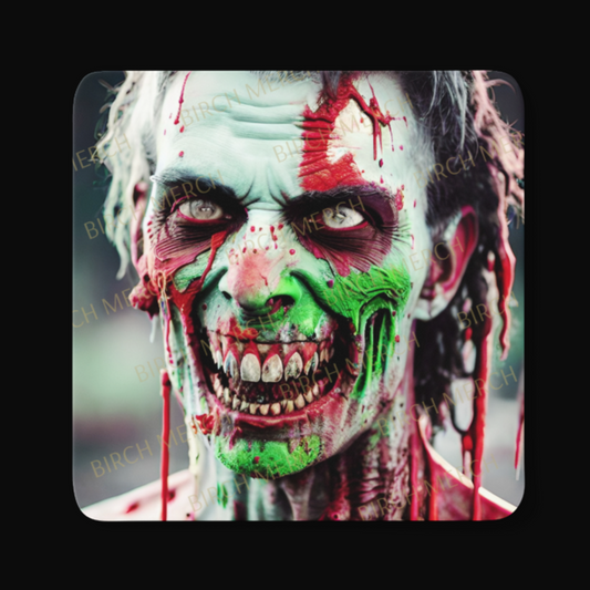 Zombie Square Coaster 9cm x 9cm Style A Design 5