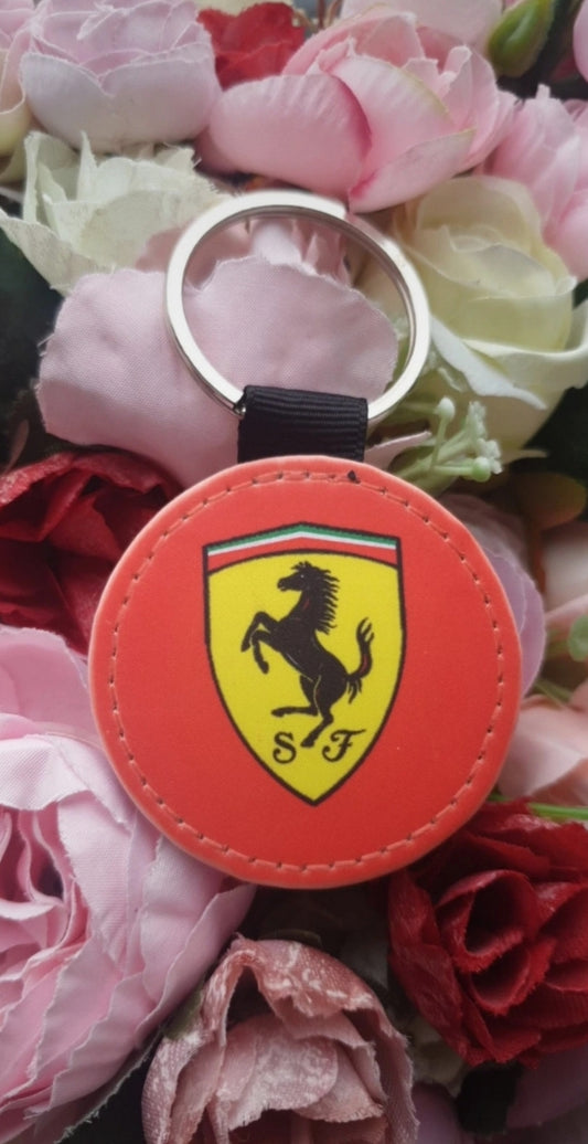 Ferrari Round Keyring 5cm