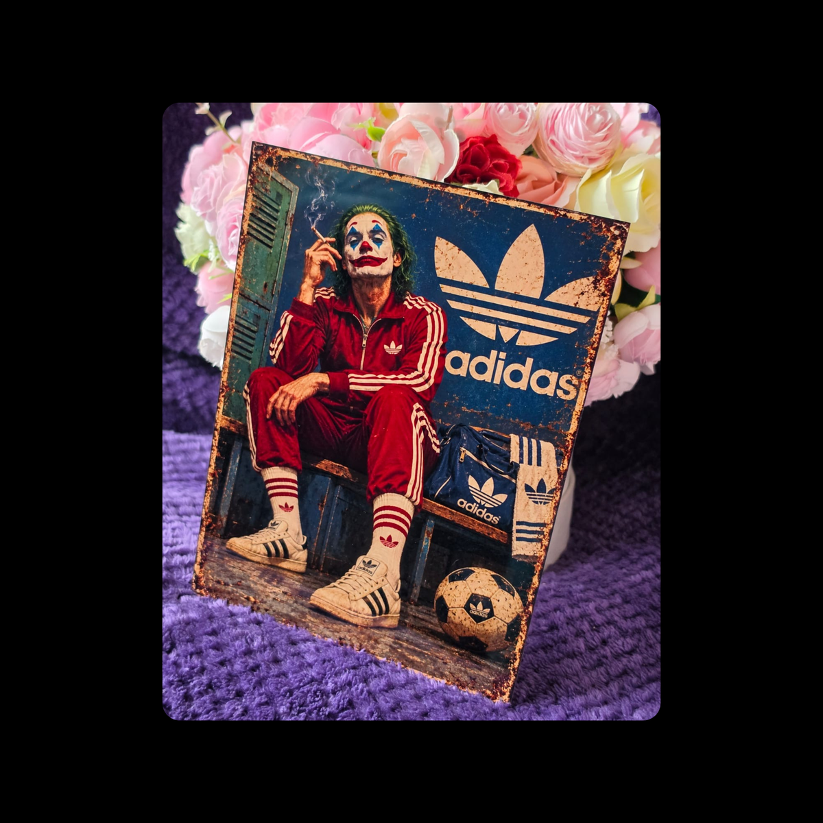 Adidas The Joker Metal Bar Sign 15cm x 20cm